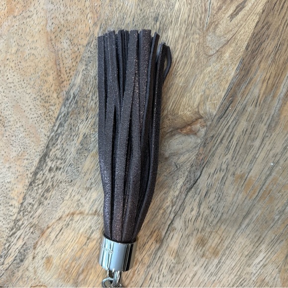 Charles David Brown Velvet Evening Bag with Sparkly Tassle - Picture 8 of 8